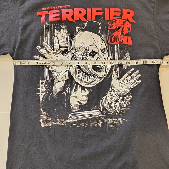 Terrifier 2 Horror Graphic Black T-Shirt , Size M - Picture 5 of 7